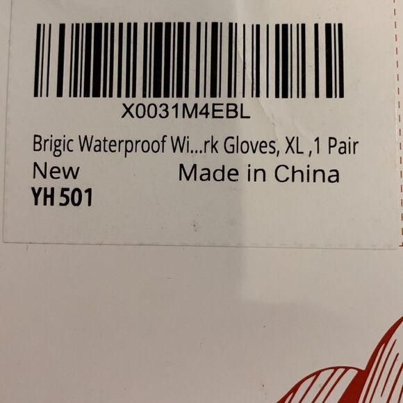 Brigic waterproof safety work gloves. New in box only open for photos - Picture 3 of 7